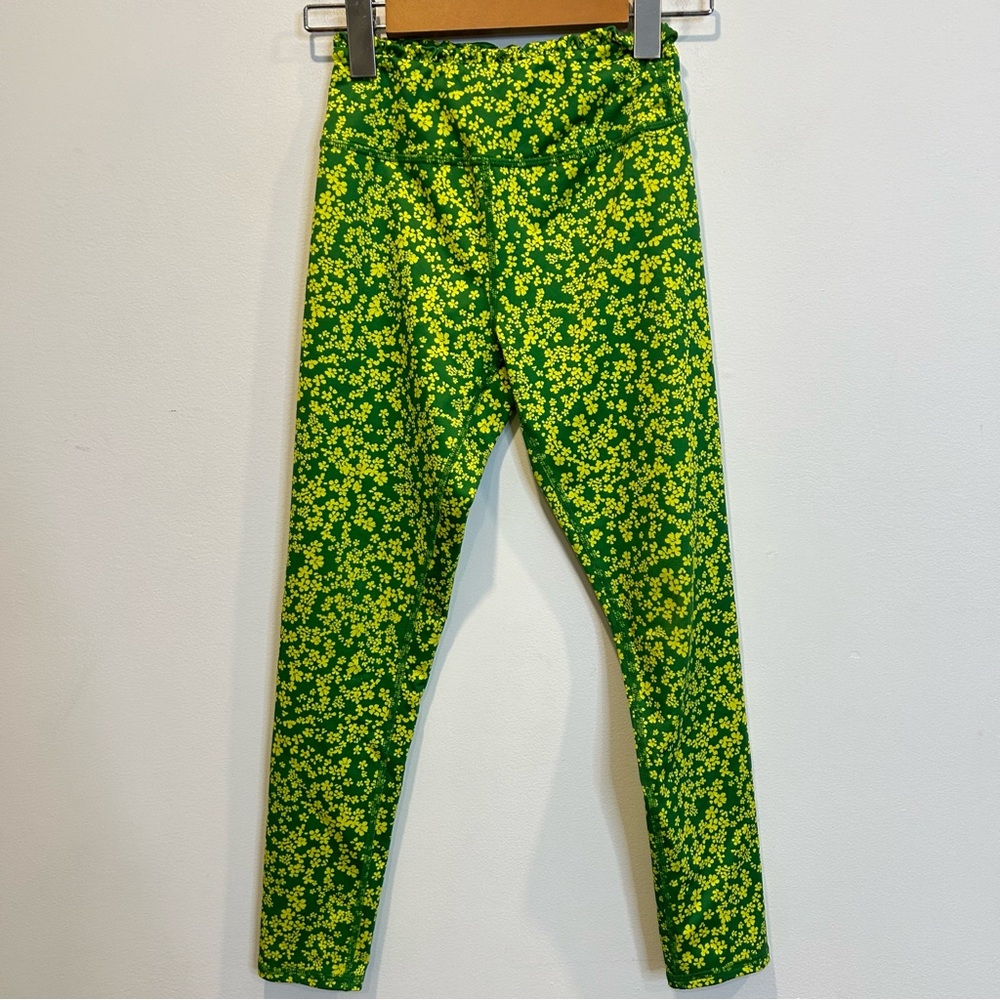 Z by Zella Girl’s Green and Yellow Floral Leggings